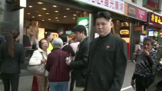 Kim Jong-Un impersonator causes a stir in Hong Kong
