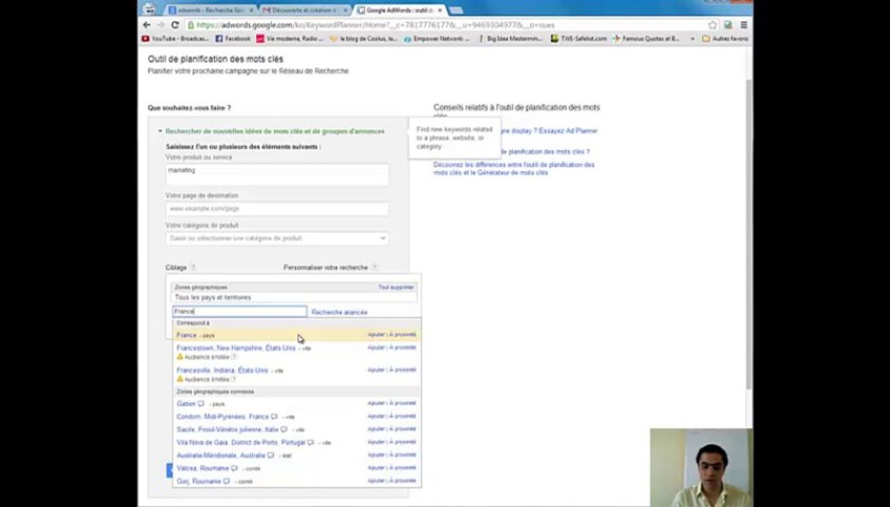 Mots Clefs Viraux avec Adwords