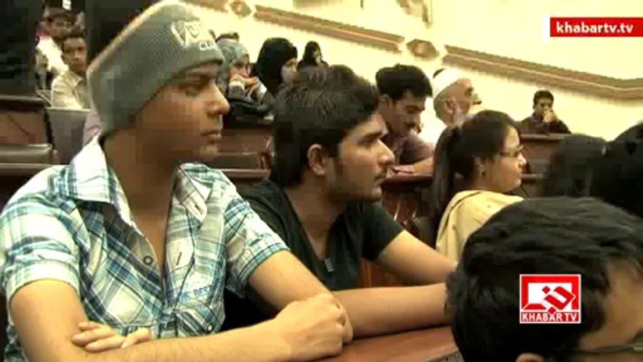 Urdu Conference In Karachi University Report By: Khabar TV