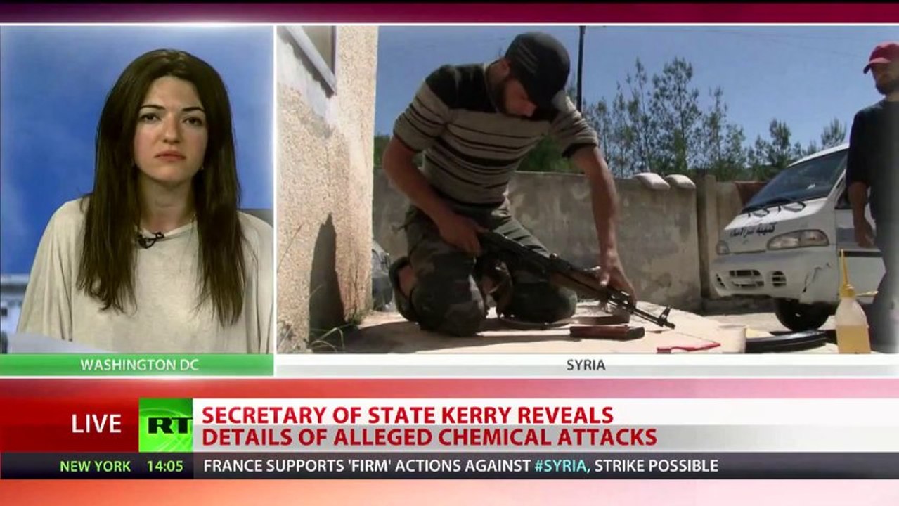 Kerry: 'Intel' shows 'thug & murderer' Assad carried out chemical attack