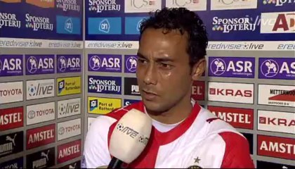 24-10-09 Denny Landzaat na Feyenoord - VVV Venlo