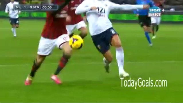 Ricardo Kaka Goal AC Milan 1-0 Genoa - TodayGoals.com