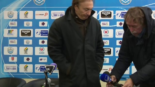 Conférence de presse Tours FC - Havre AC (2-2) : Olivier PANTALONI (TOURS) - Erick MOMBAERTS (HAC) - 2013/2014