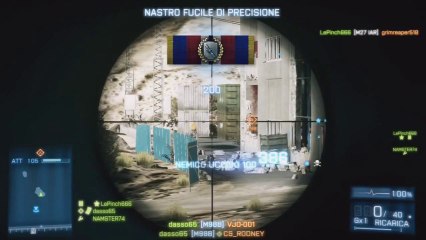 Sniping in BF3 : Guida a Bullet Drop e Mirini 8X | Ep.1