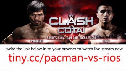 Where to watch Pacquiao vs Rios Live Streaming Online Fight Video