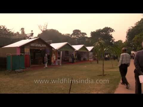 Meghalaya handloom stalls at the North East Fest, Delhi