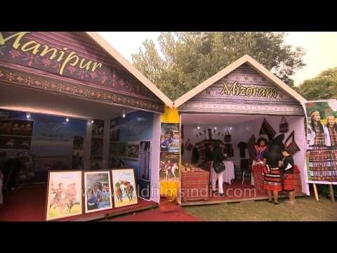 States of Manipur and Mizoram stall at the North East Fest, Delhi