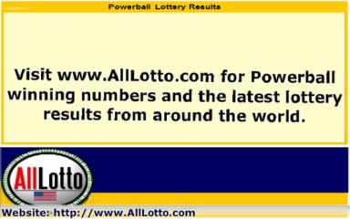 Powerball Lottery Drawing Results for November 23, 2013