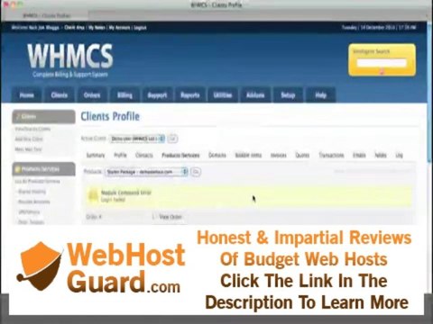 WHMCS Troubleshooting Automatic Hosting Setup Failure
