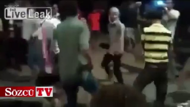 Düğünde dehşet saniye saniye kaydedildi