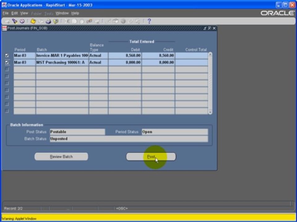 GL 5.3 Post Journals_Procure to Pay
