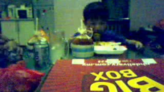 We are eating pizza hut big box