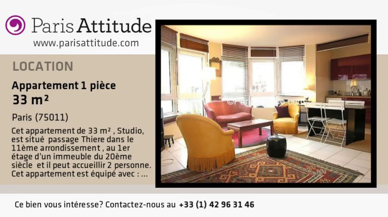 Appartement Studio à louer - Voltaire, Paris - Ref. 5670