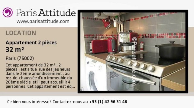 Appartement 1 Chambre à louer - Bourse, Paris - Ref. 7299