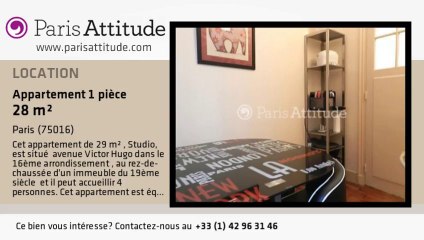 Appartement Studio à louer - Victor Hugo, Paris - Ref. 8388