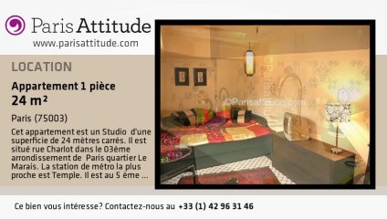 Appartement Studio à louer - Temple, Paris - Ref. 1631