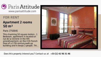 1 Bedroom Apartment for rent - Hôtel de Ville, Paris - Ref. 2785