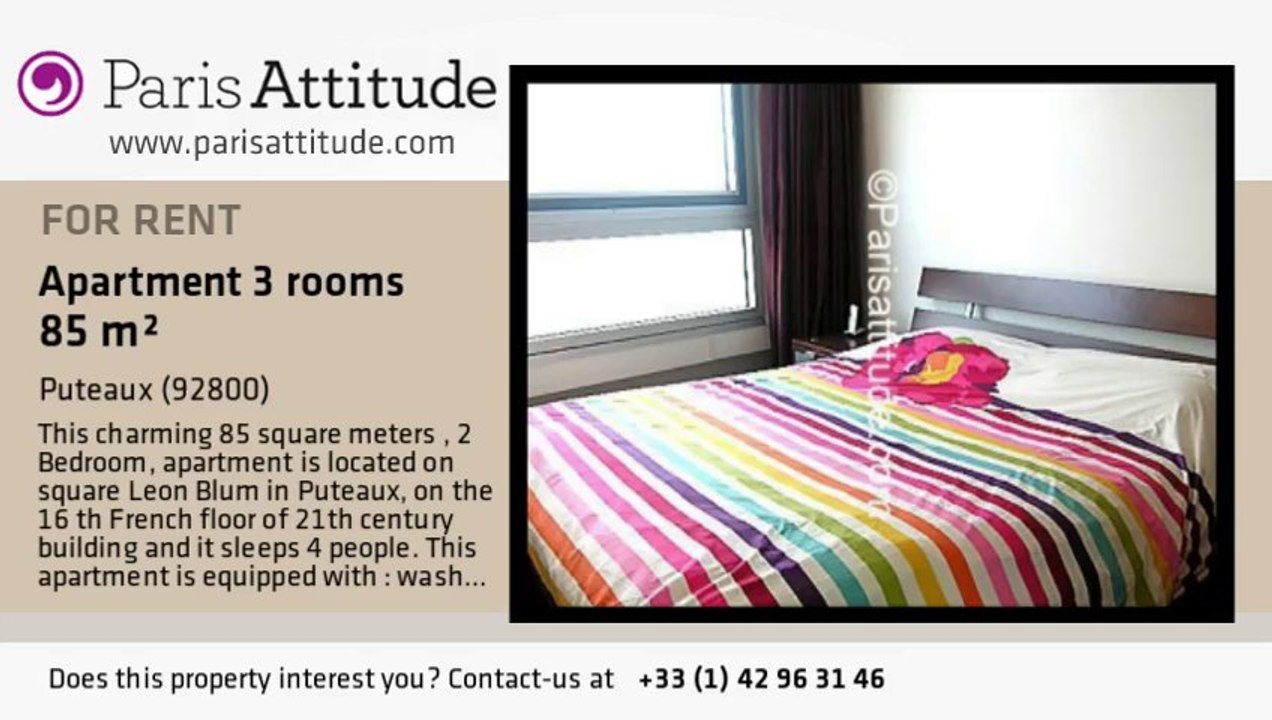 2 Bedroom Apartment for rent - Neuilly sur Seine, Puteaux - Ref. 5449