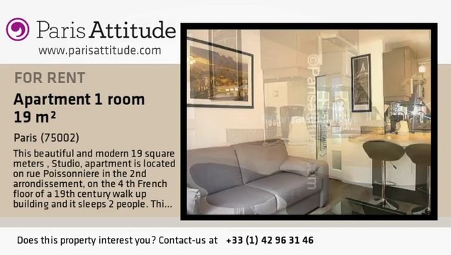 Studio Apartment for rent - Montorgueil, Paris - Ref. 6348