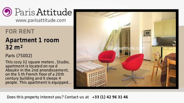 Studio Apartment for rent - Bourse, Paris - Ref. 7395