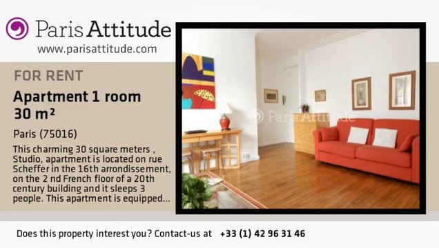 Studio Apartment for rent - Trocadéro, Paris - Ref. 8762