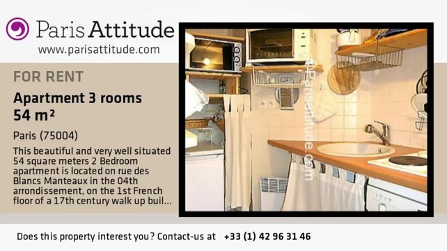 2 Bedroom Apartment for rent - St Paul, Paris - Ref. 4354