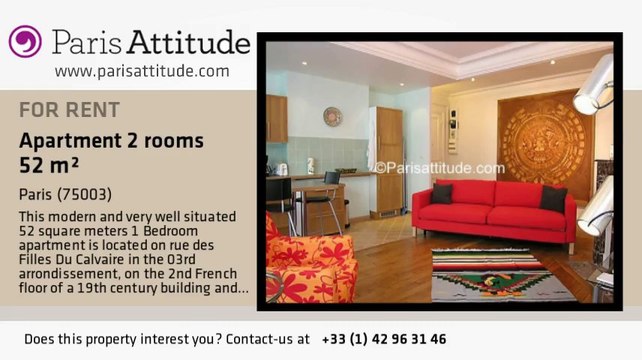 1 Bedroom Apartment for rent - Temple, Paris - Ref. 3064