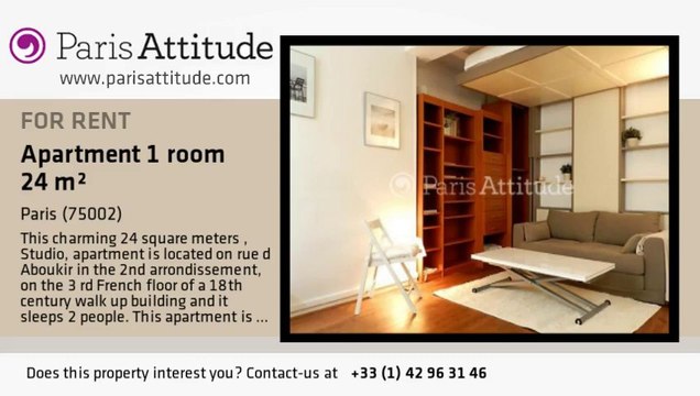 Studio Apartment for rent - Montorgueil, Paris - Ref. 8384