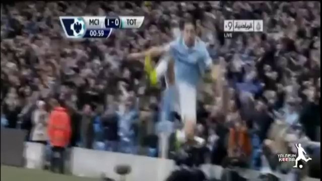 اهداف مباراة مانشستر سيتي وتوتنهام هوتسبير 6-0 بصوت عصام الشوالي