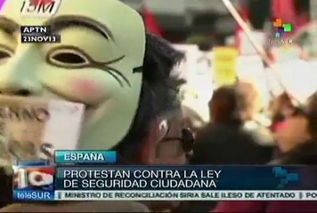 Multas de fábula fragua el gobierno español contra protestas