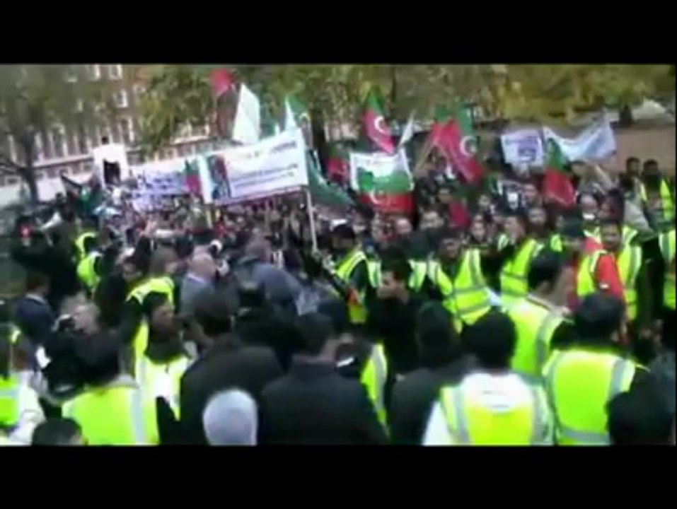 Anti Drone march in London on 23rd November 2013.
