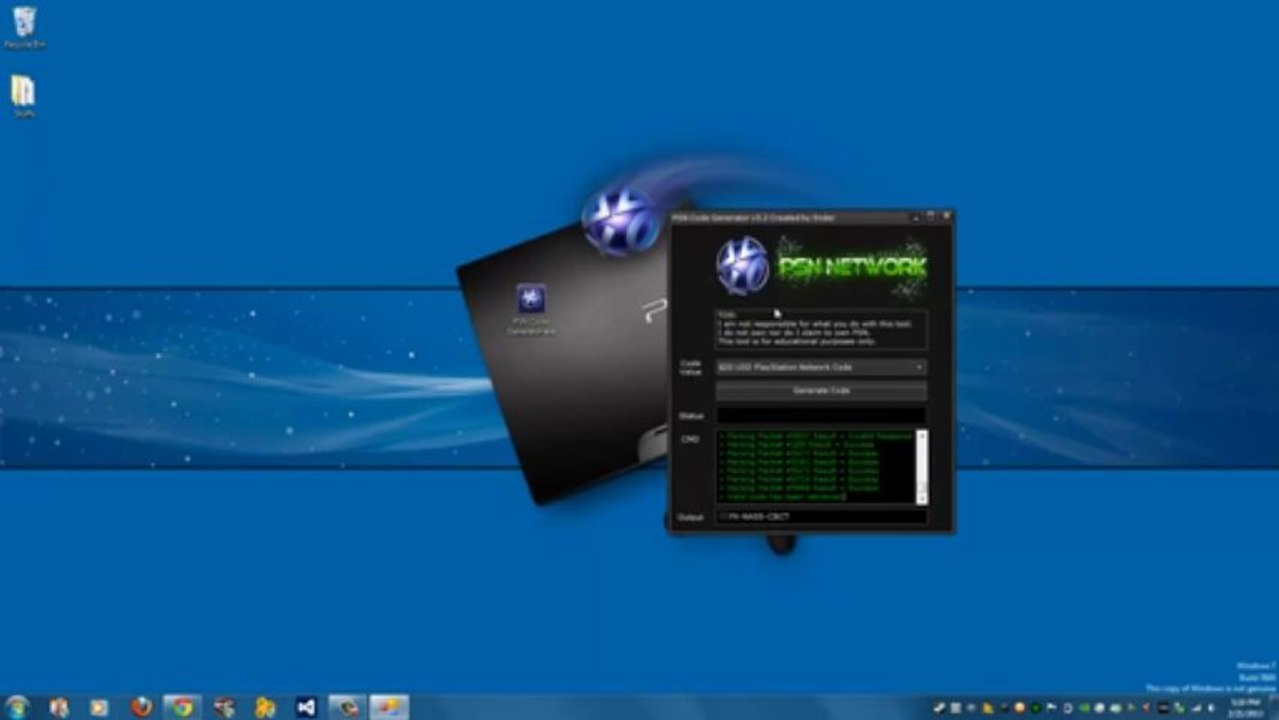 Never Seen Before PSN Code Generator 2013 WORKING