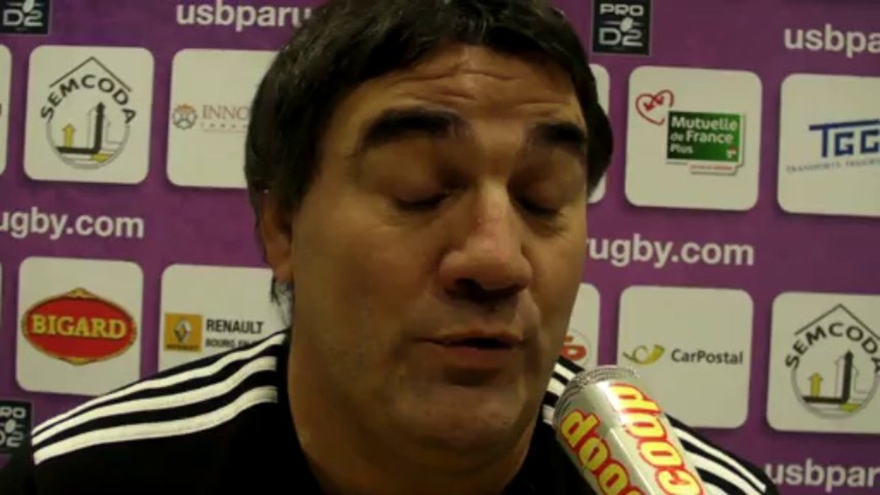 Rugby Pro D2 - Franck Maréchal réagit après USB - LOU