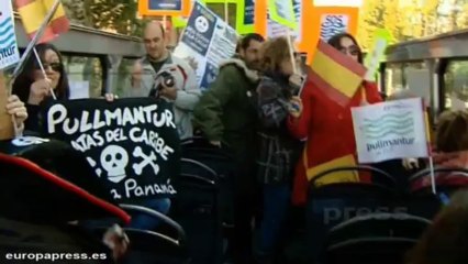 Empleados de Pullmantur protestan por el traslado a Panamá