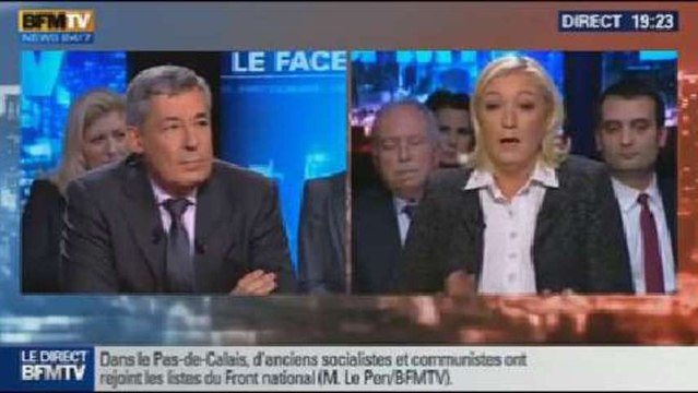 BFM Politique: Marine Le Pen face à Henri Guaino - 24/11