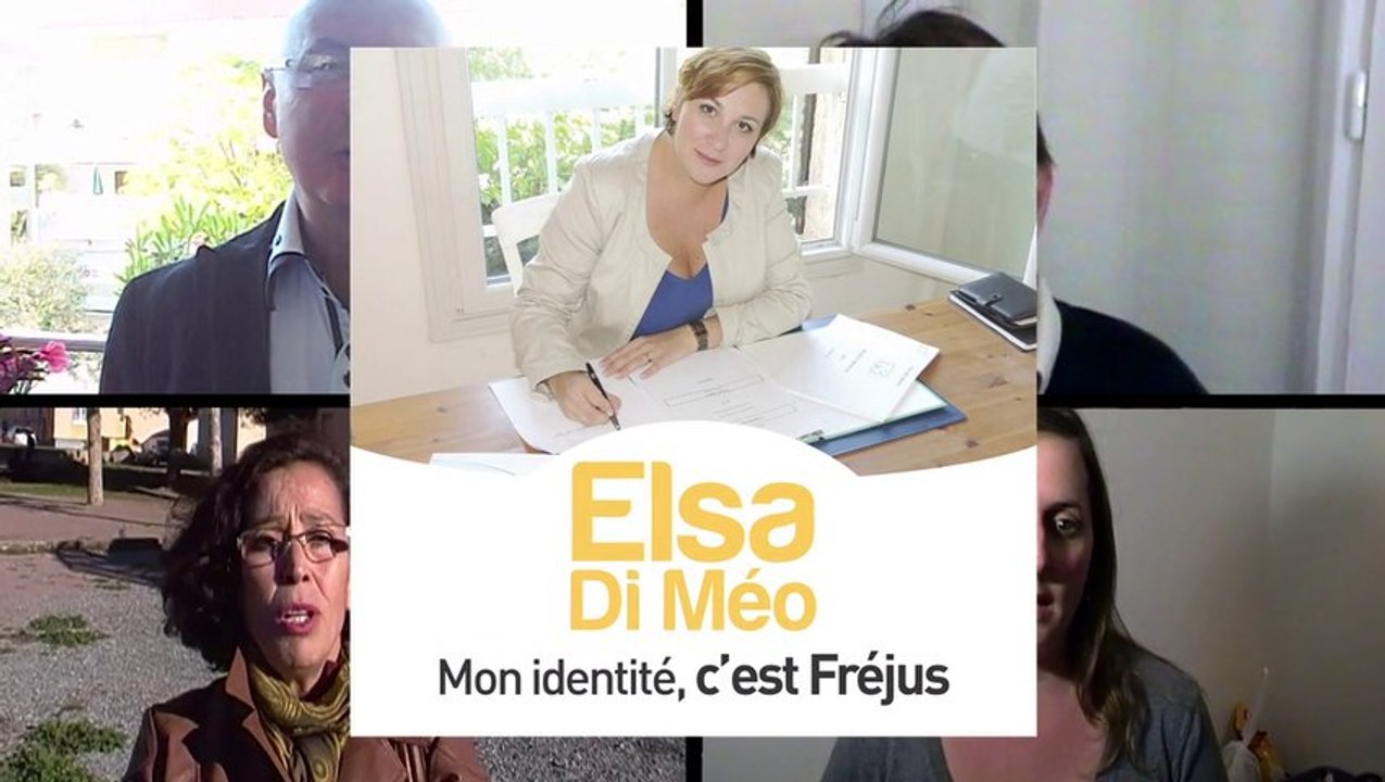 "Mon identité, c'est Fréjus", campagne d'Elsa Di Meo, candidate aux élections municipales de Fréjus en mars 2014