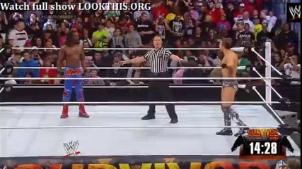 Kofi Kingston vs Miz full match preshow Survivor Series 2013