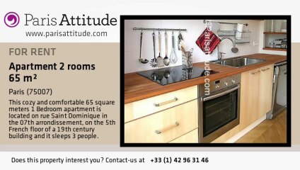 1 Bedroom Apartment for rent - Musée d'Orsay, Paris - Ref. 2936