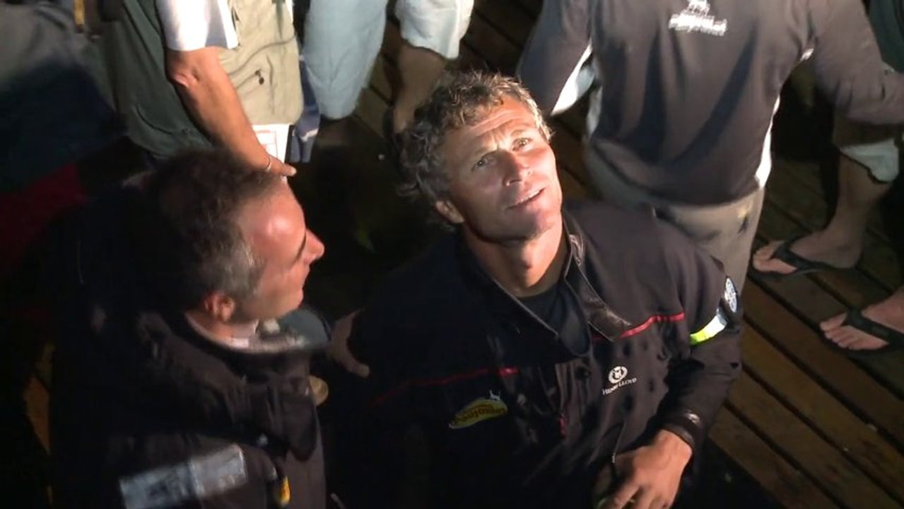 Arrivée Cheminées Poujoulat - Transat Jacques Vabre 2013