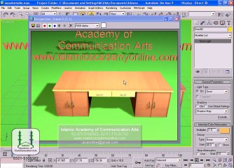 3D Studio Max Training in Urdu  Camera and Lights Part 14