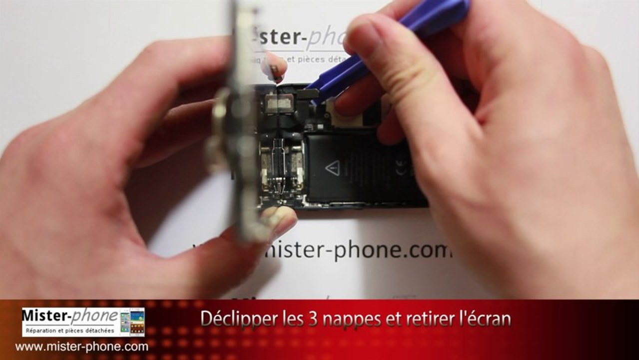Tutoriel HD 720p iPhone 5 changer ecran LCD vitre tactile