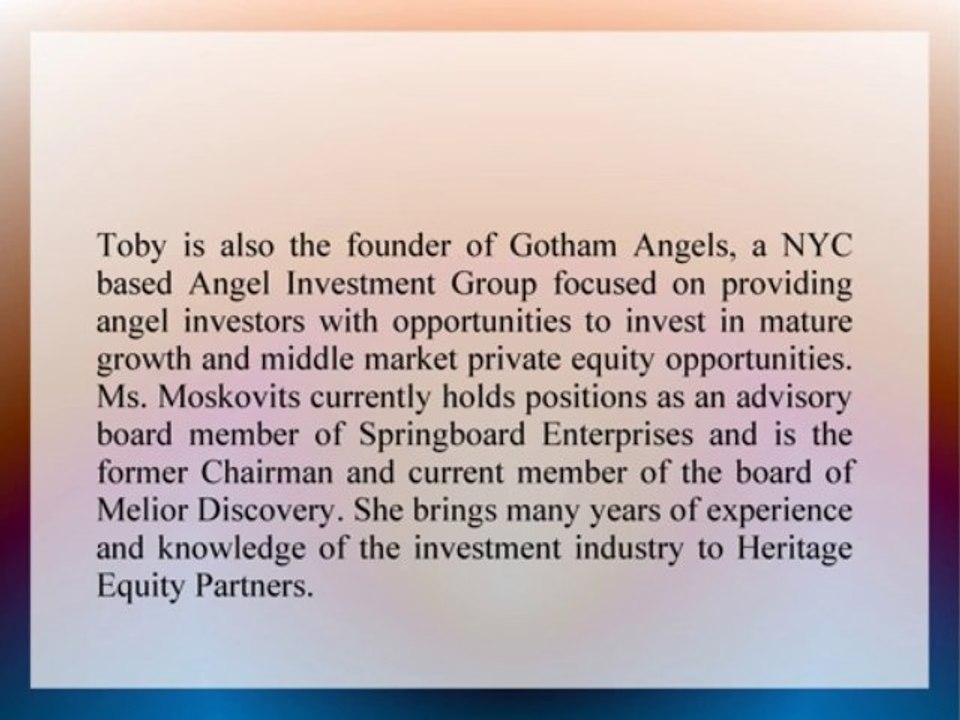 Heritage Equity Partners – A Leader in the Field Of Advisory Services