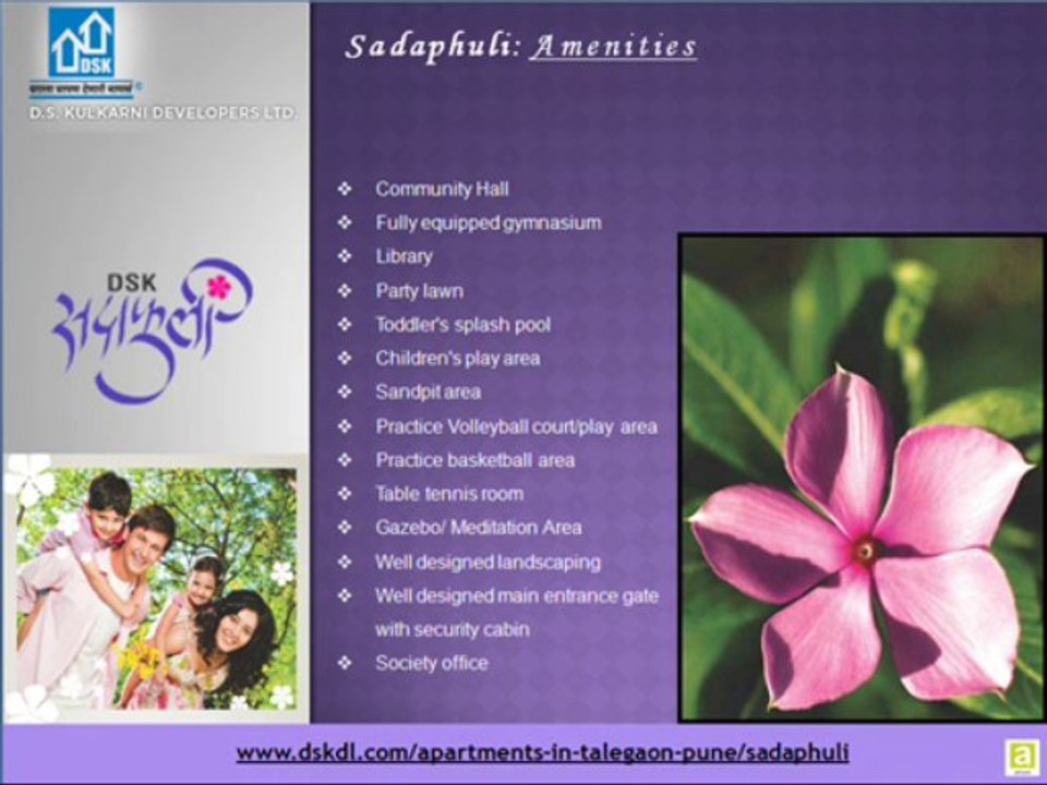 1, 2 BHK Flourished Homes in Pune at DSK Sadaphuli