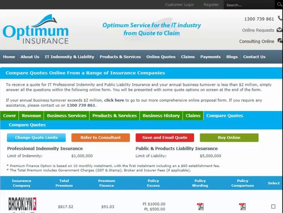 Comparing Quotes Online for IT Professional Indemnity and Liability Insurance