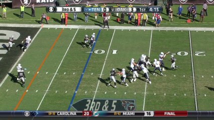 Raiders defense, sack, 7-yd loss