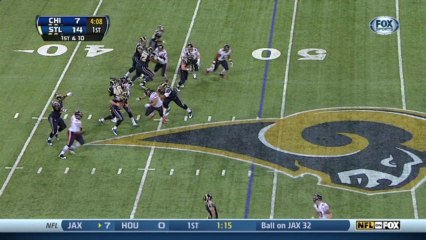 Bears defense, sack, 9-yd loss