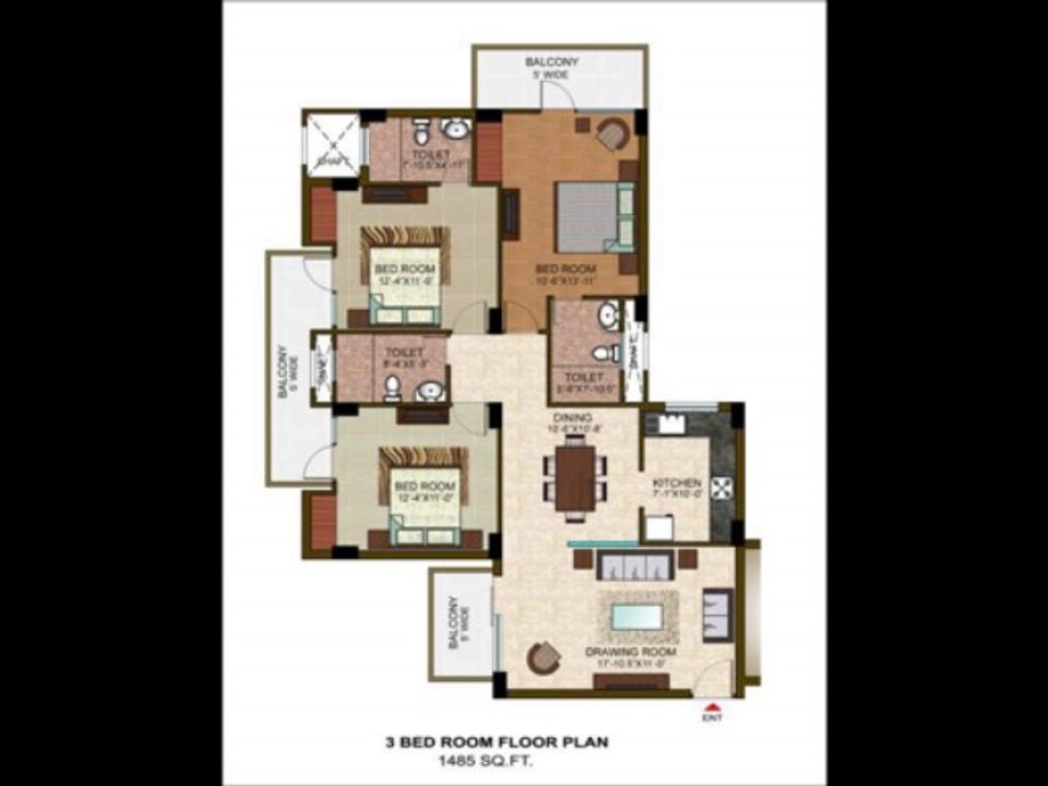[RAMPRASTHA THE VIEW] 1485SQFT 3BHK 8800654747