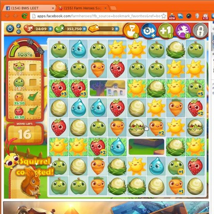 Farm Heroes Saga astuce niveau 124