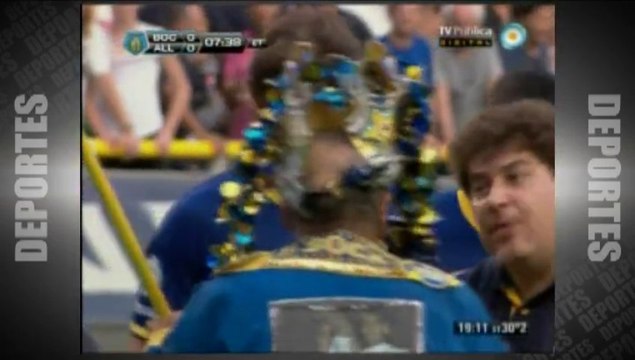 Rafael Nadal and Novak Djokovic at La Bombonera stadium in Buenos Aires, Argentina