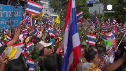 Una manifestación antigubernamental acaba en enfrentamientos en Tailandia